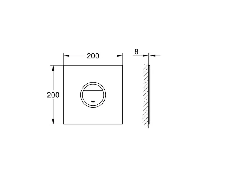 Poga Montāžas rāmim Grohe Veris, Moon White, 38915LS0 NEW
