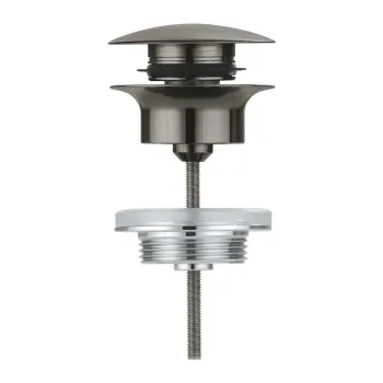 Sifons izlietnei Grohe, ar vārstu, matēta Hard Graphite, 65807AL0 NEW