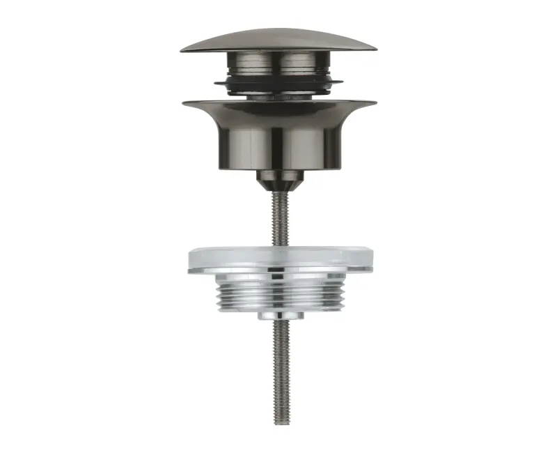 Sifons izlietnei Grohe, ar vārstu, matēta Hard Graphite, 65807AL0 NEW