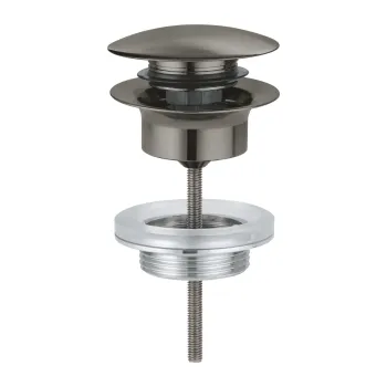 Sifons izlietnei Grohe, ar vārstu, matēta Hard Graphite, 65807AL0 NEW