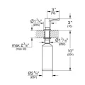Šķidro ziepju dozators Grohe Cosmopolitan, supersteel, 40535DC0 NEW