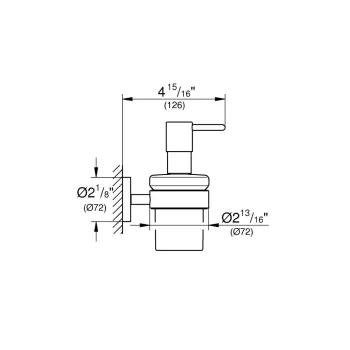 Šķidro ziepju dozators Grohe Essentials, supersteel, 40448DC1 NEW