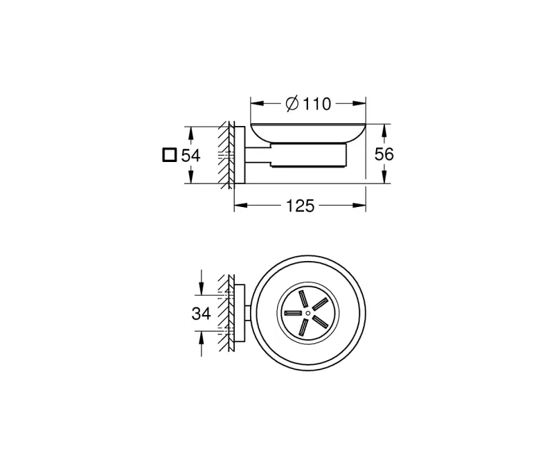 Šķidro ziepju dozators Grohe QuickFix Start Cube, stikls/hroms, 41096000 NEW