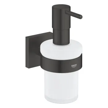 Šķidro ziepju dozators Grohe QuickFix Start Cube, stikls/matēts melns, 410982430 NEW