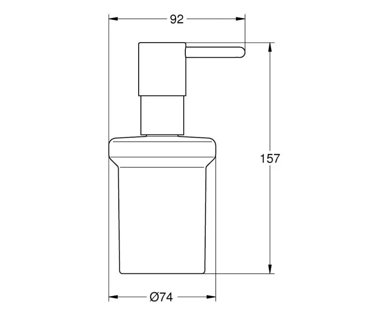 Дозатор жидкого мыла Grohe QuickFix Start, стекло/хром, 41188000