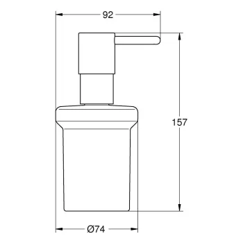 Šķidro ziepju dozators Grohe QuickFix Start, stikls/matēts melns, 411882430 NEW