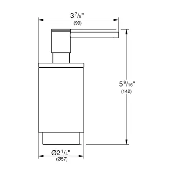 Дозатор жидкого мыла Grohe Selection, стекло/матовая Cool Sunrise, 41028GN0