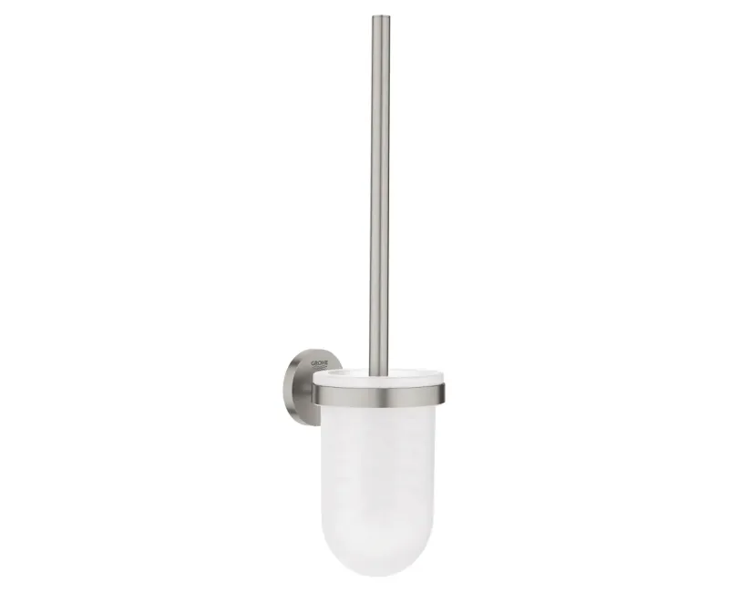 Tualetes birste Grohe QuickFix Start, sienas montāžas ar turētāju, stikls/supersteel, 41185DC0 NEW