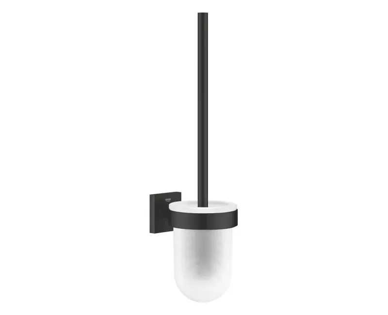 Tualetes birste Grohe Start Cube, sienas montāžas, stikls/matēts melns, 409772430 NEW
