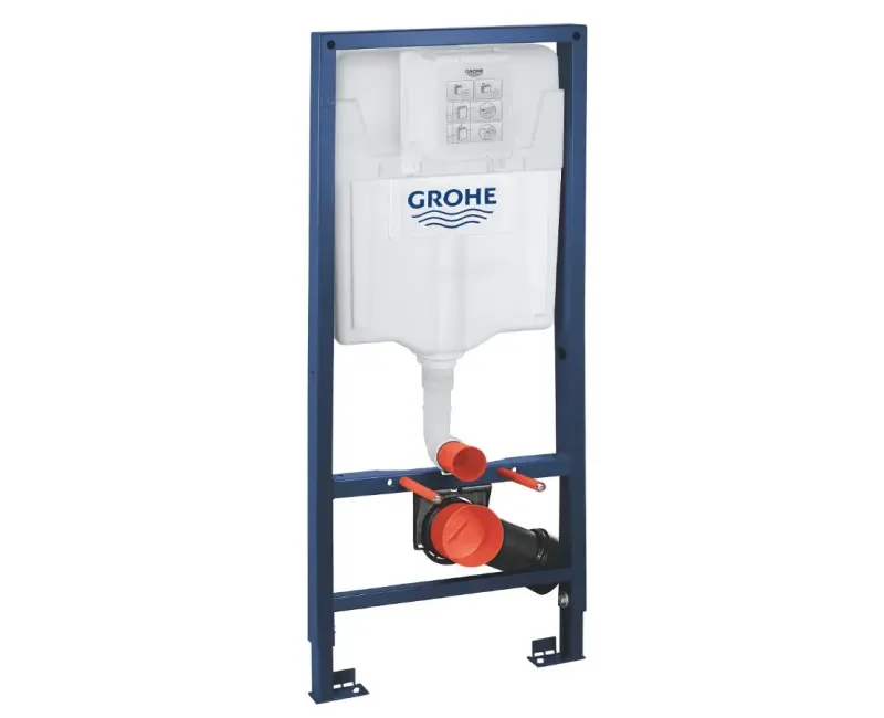 Tualetes poda komplekts Grohe Rapid SL rāmis ar Kielle Oudee  Rimless podu, softclose vāku un Skate Cosmopolitan pogui, Alpine White, 11BA3100 NEW