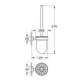 Унитаз Grohe Essentials Cube с держателем, суперсталь, 40513DC1