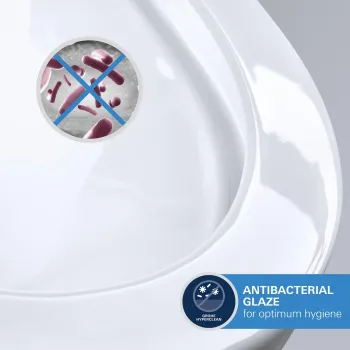 Tualetes pods Grohe Euro Ceramic, universāla izplūde, Rimless, Triple Vortex, Alpine white, 102488SH00 NEW