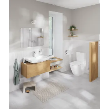 Tualetes pods Grohe Euro Ceramic, universāla izplūde, Rimless, Triple Vortex, Alpine white, 102489SH00 NEW