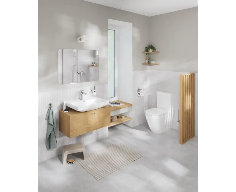 Tualetes pods Grohe Euro Ceramic, universāla izplūde, Rimless, Triple Vortex, Alpine white, 102489SH00 NEW