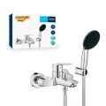Смеситель для ванны с душем Grohe QuickFix Start, с душевым комплектом, хром, 25283002