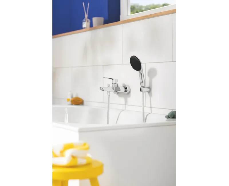 Смеситель для ванны с душем Grohe QuickFix Start, с душевым комплектом, хром, 25283002
