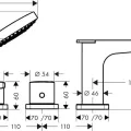 Vannas istabas Vannas istabas izlietnes maisītājs Grohe Euroeco Cosmopolitan E Bluetooth, termostats, elektronisks, hroms, 36410000 NEW