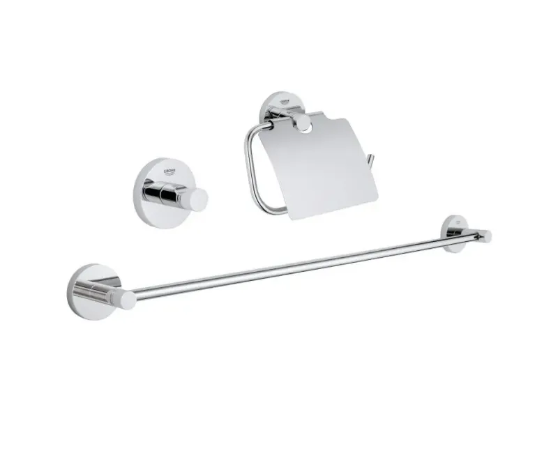 Vannas istabas aksesuāru komplekts Grohe Essentials, 3 daļu, hroms, 40775001 NEW