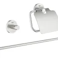 Vonios aksesuarų rinkinys Grohe Essentials, 3 dalių, supersteel, 40775DC1 NEW