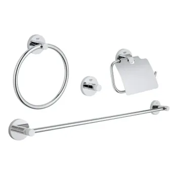 Vannas istabas aksesuāru komplekts Grohe Essentials, 4 daļu, hroms, 40776001 NEW