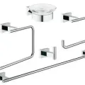 Комплект аксессуаров для ванной Grohe Essentials Cube, 5 предметов, хром, 40758001
