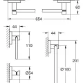 Vonios aksesuarų rinkinys Grohe Essentials, chromas, 40823001 NEW