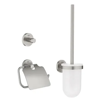 Vannas istabas aksesuāru komplekts Grohe QuickFix Start, 3 daļu, supersteel, 41204DC0 NEW