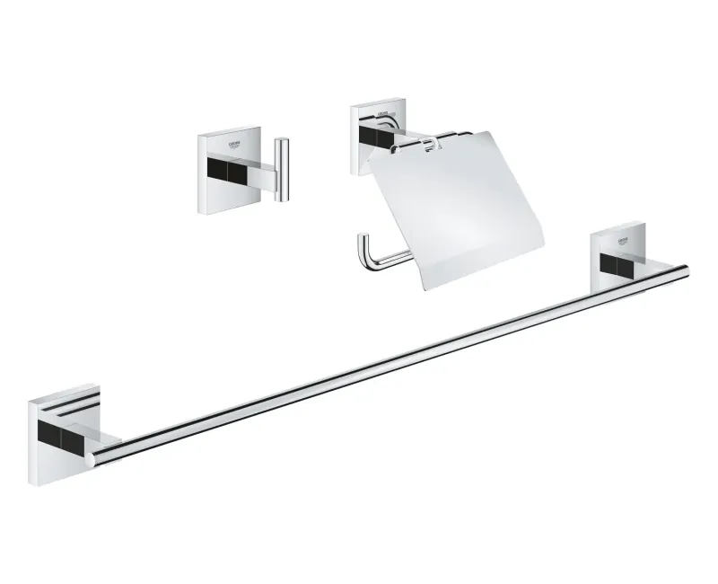 Vannas istabas aksesuāru komplekts Grohe QuickFix Start Cube, 3 daļu, hroms, 41124000 NEW