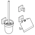 Vonios aksesuarų rinkinys Grohe QuickFix Start Cube, 3 dalių, supersteel, 41123DC0 NEW