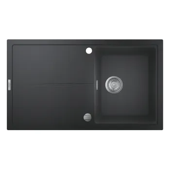 Раковина Grohe K400, с автоматическим сливом, гранит черный, 31640AP0