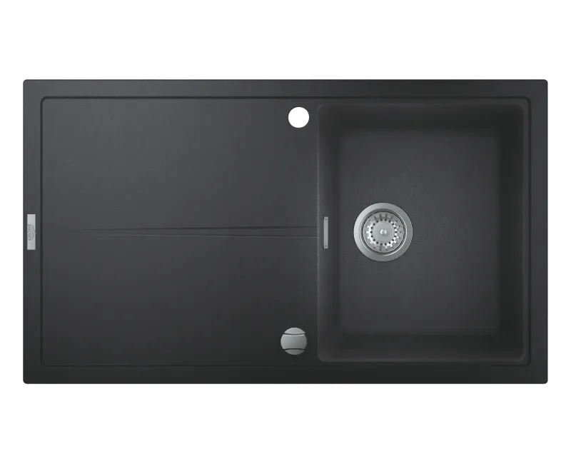 Раковина Grohe K400, с автоматическим сливом, гранит черный, 31640AP0
