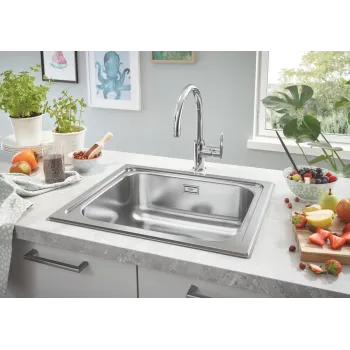 Кухонная мойка Grohe K200, матовая нержавеющая сталь, 53x46 см, 31719SD0