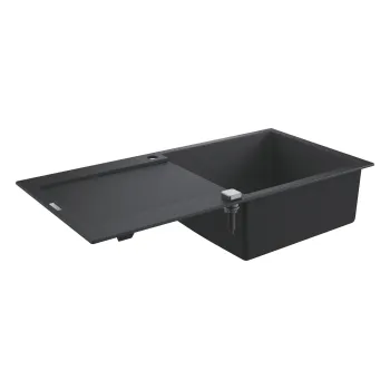 Кухонная мойка Grohe K500, с клапаном 100x50 см, гранит черный, 31645AP0