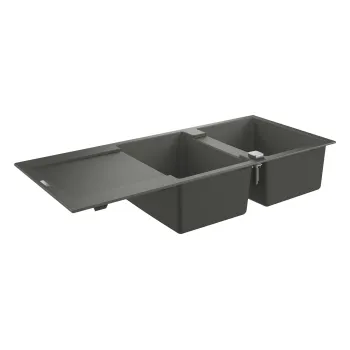 Кухонная мойка Grohe K500, с клапаном 116x50 см, гранит черный, 31647AP0