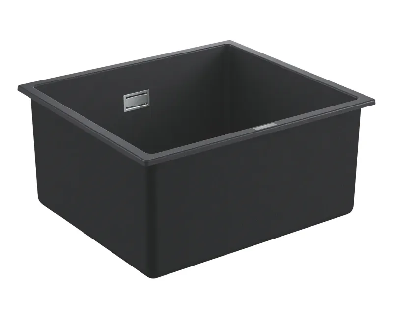 Virtuvės kriauklė Grohe K700, su išleidimu 46x41 cm, granito juoda, 31653AP0 NEW