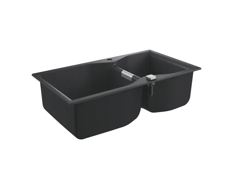 Кухонная мойка Grohe K700, с отводом, 90x50 см, гранит черный, 31658AP0