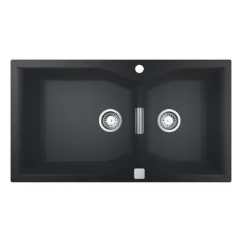 Кухонная мойка Grohe K700, с отводом, 90x50 см, гранит черный, 31658AP0