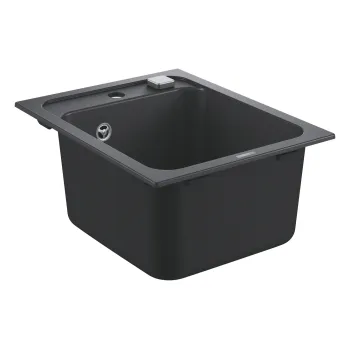 Кухонная мойка Grohe K700, с клапаном, гранит черный, 40x50 см, 31650AP0