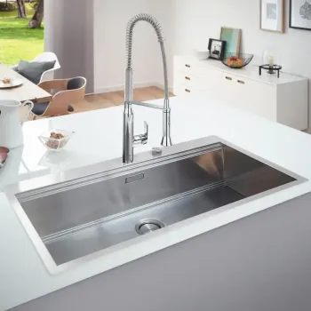 Кухонная мойка Grohe K800, матовая нержавеющая сталь, 102x51 см, 31586SD1