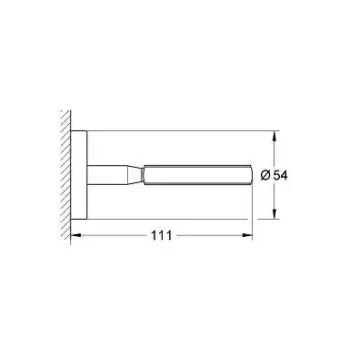 Ziepju trauks Grohe BauCosmopolitan, hroms, 40585001 NEW