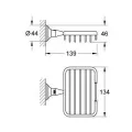 Ziepju trauks Grohe Essentials Authentic, hroms, 40659001 NEW