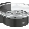 Ziepju trauks Grohe QuickFix Start Cube, stikls/matēts melns, 410962430 NEW