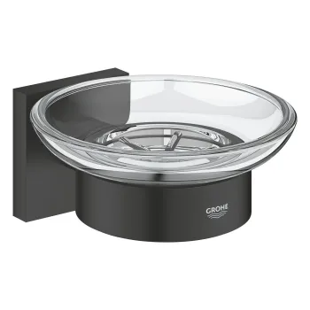 Ziepju trauks Grohe QuickFix Start Cube, stikls/matēts melns, 410962430 NEW