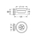 Ziepju trauks Grohe QuickFix Start Cube, stikls/supersteel, 41096DC0 NEW