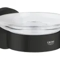 Мыльница Grohe QuickFix Start, стекло/матовый черный, 411932430
