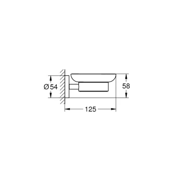 Ziepju trauks Grohe QuickFix Start, stikls/supersteel, 41193DC0 NEW
