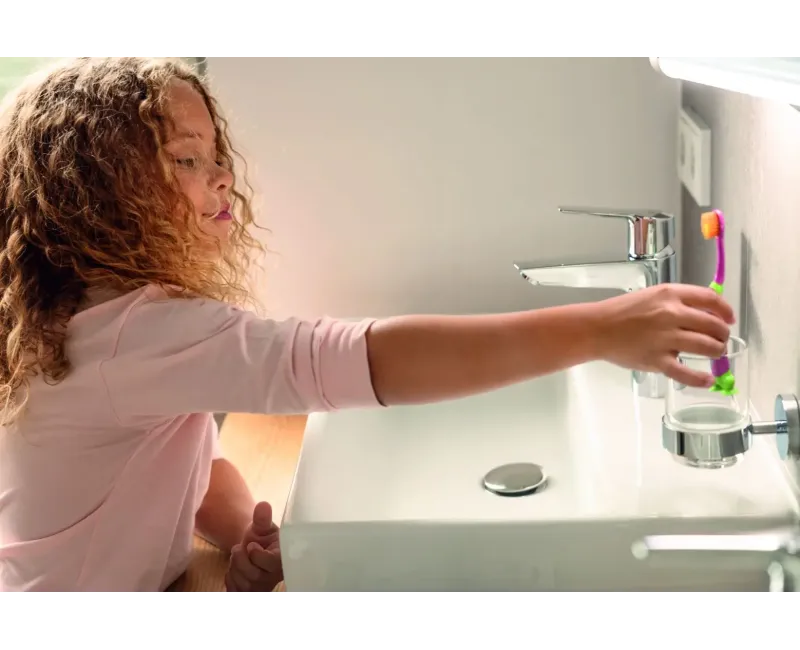 Держатель для зубных щеток Grohe QuickFix Start Cube, стекло/суперсталь, 41097DC0