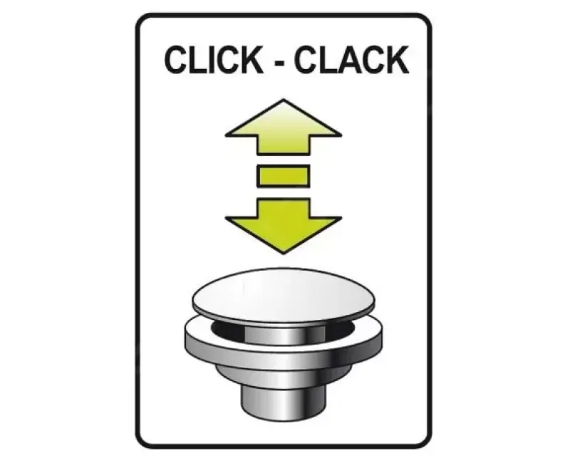 Vannas istabas izlietnes maisītājs Ideal Standard Cerafine Nuovo, ar ClickClack vārstu, 125 mm, hroms, BD964AA