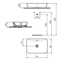 Раковина Ideal Standard Ipalyss, 55x38 см, цвет бетон, E2078V9