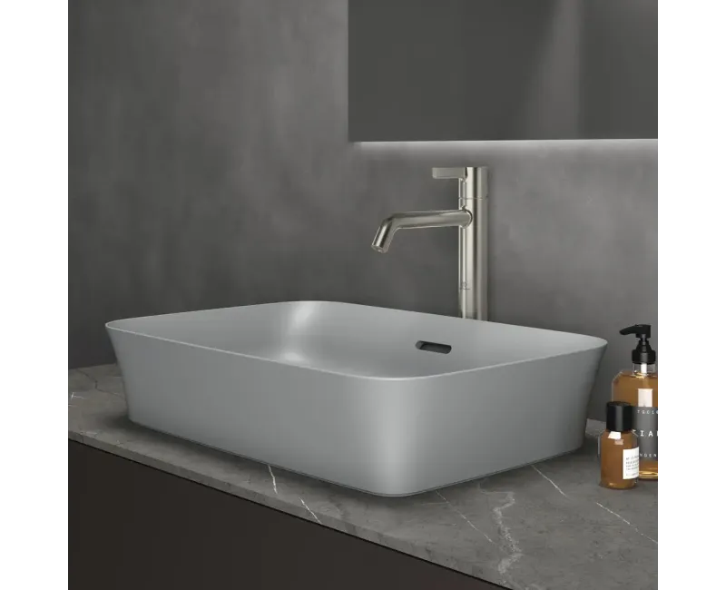 Раковина Ideal Standard Ipalyss, 55x38 см, цвет бетон, E2078V9